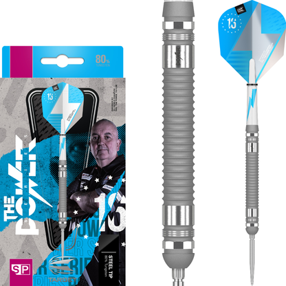 Target Phil Taylor The Power Series Silver 80% Tungsten Swiss Point Steeldarts