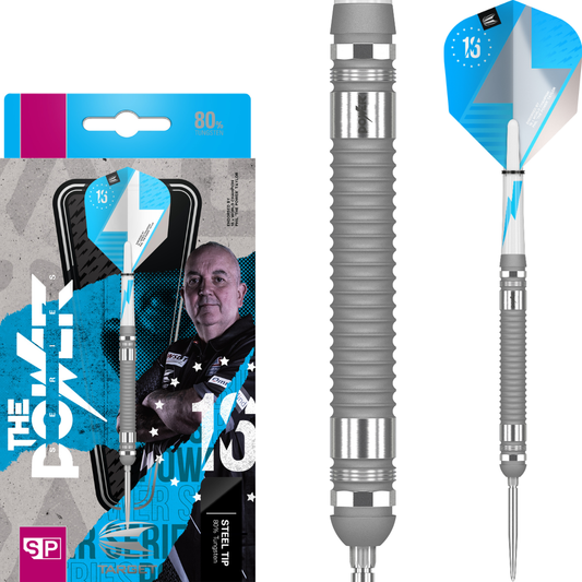 Target Phil Taylor The Power Series Silver 80% Tungsten Swiss Point Steeldarts
