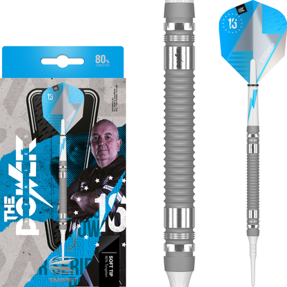 Target Phil Taylor The Power Series Silver 80% Tungsten Softdarts