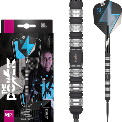 Target Phil Taylor The Power Series Black 80% Tungsten Swiss Point Steeldarts