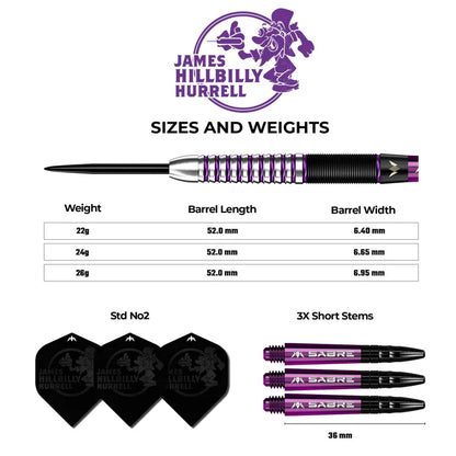 Mission James Hurrell V1 90% Tungsten Steeldarts