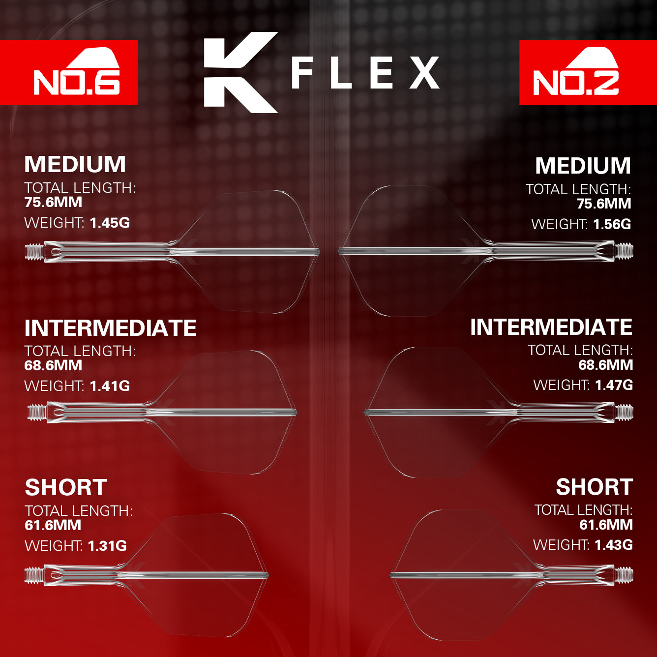 Target K-Flex Flight / Shaft System NO2 - Clear