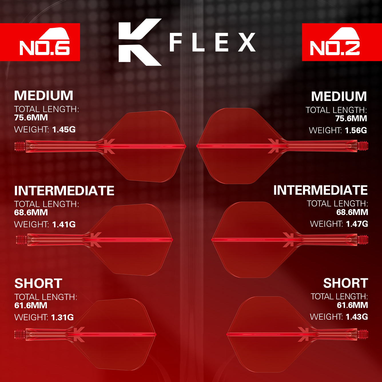 Target K-Flex Flight / Shaft System NO2 - Rot