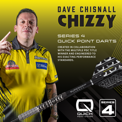 Harrows Dave Chisnall Series 4 90% Tungsten Steeldarts