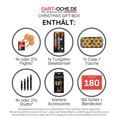 Dart-Oche.de Kerstcadeaudoos - Softdart-versie