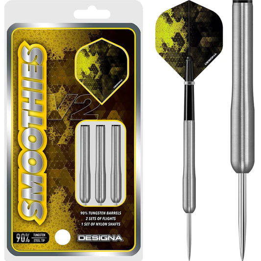 Designa Smoothies V2 90% Tungsten stalen darts 