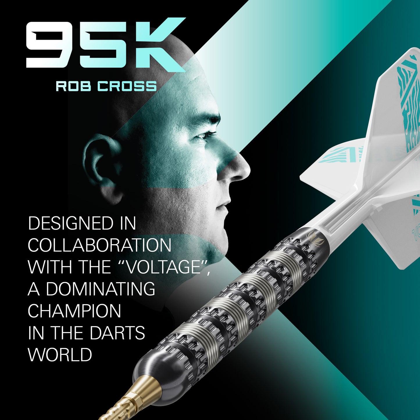 Target Rob Cross 95K 95% wolfraam Swiss Point stalen darts