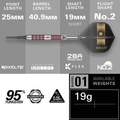 Target Stephen Bunting 95K 95% Tungsten Softdarts