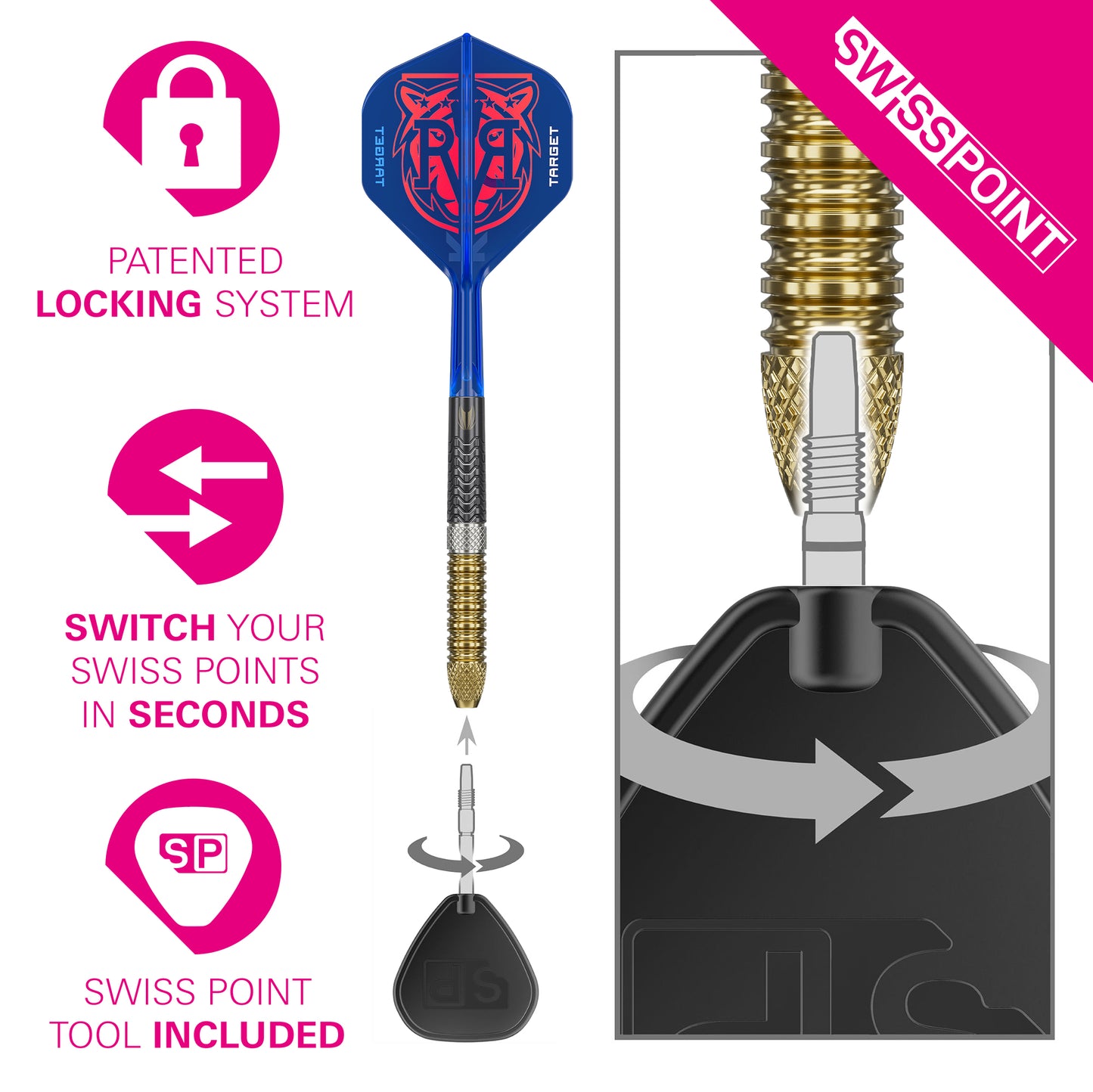 Target Raymond van Barneveld G6 95% Tungsten Swiss Point Steeldarts