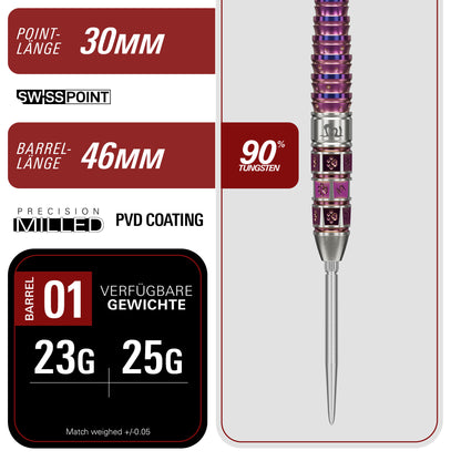 Target Japan Prime Series Mayo G8 90% Tungsten Swiss Point Steeldarts