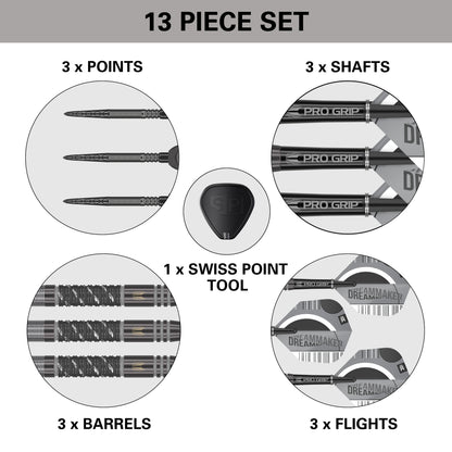 Target Dimitri van den Bergh x Echo 90% Tungsten Swiss Point Steeldarts