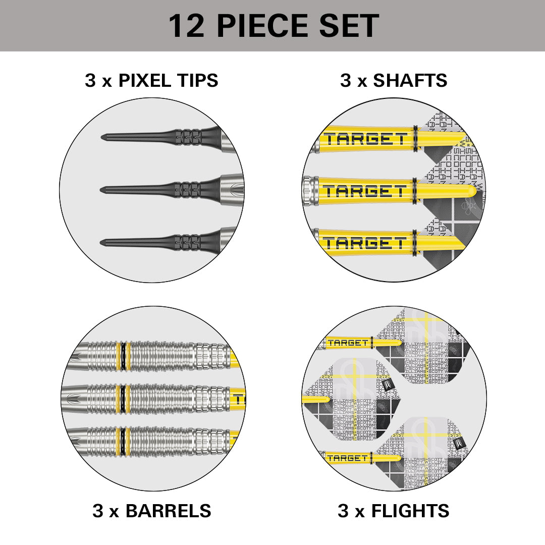 Target Scott Williams 90% wolfraam Swiss Point stalen darts
