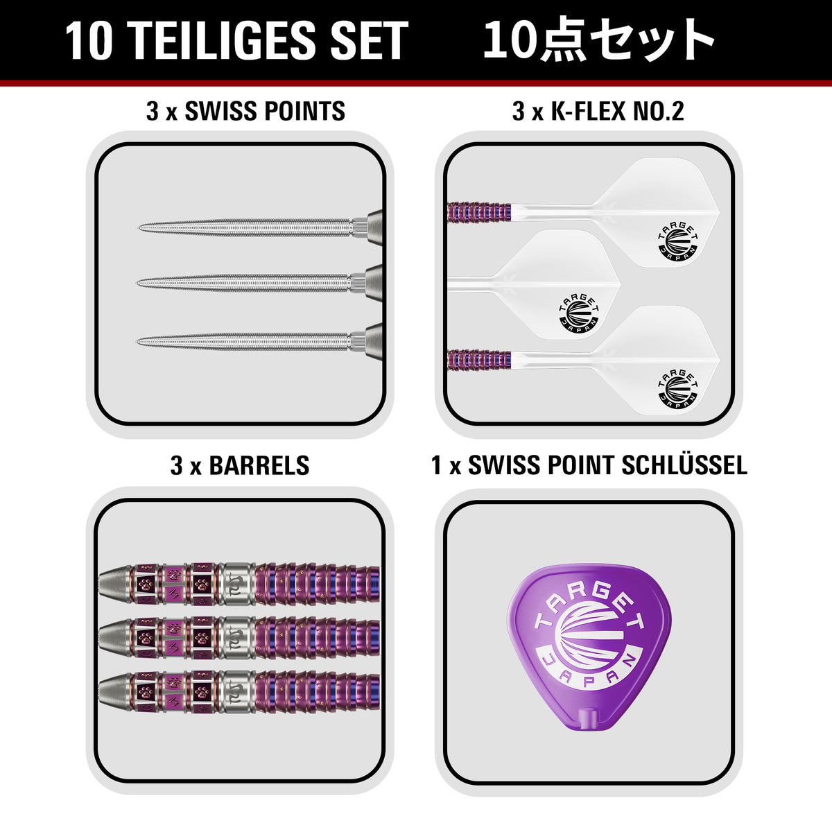 Target Japan Prime Series Mayo G8 90% Tungsten Swiss Point Steeldarts
