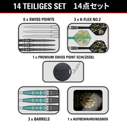 Target Japan The Miracle Rising Sun Limited Edition Champions Set 95% Tungsten Swiss Point Steeldarts