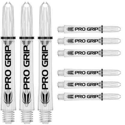 Target Pro Grip Shafts - Clear - 3 Sets