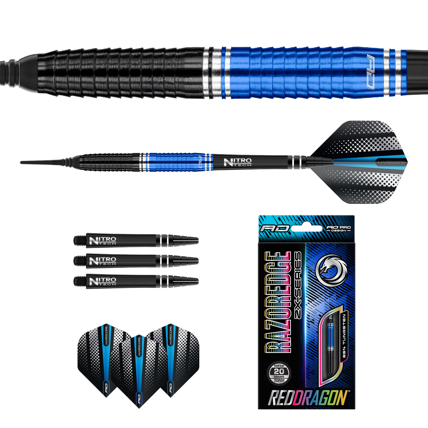 RedDragon Razor Edge ZX-3 85% Tungsten Softdarts