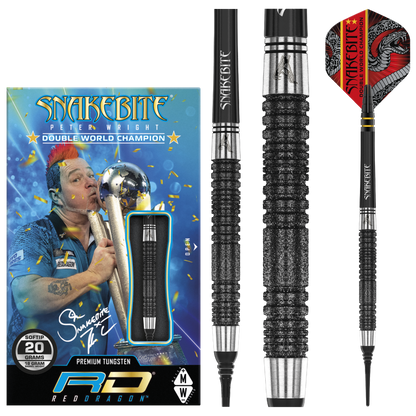 RedDragon Peter Wright Double WC SE Black 90% Tungsten Softdarts