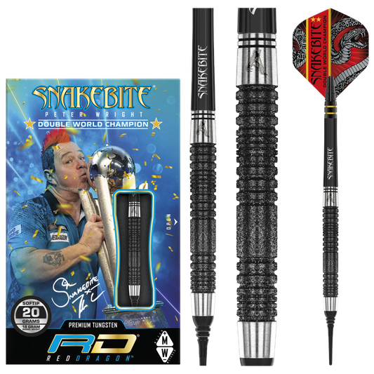 RedDragon Peter Wright Double WC SE Black 90% Tungsten Softdarts