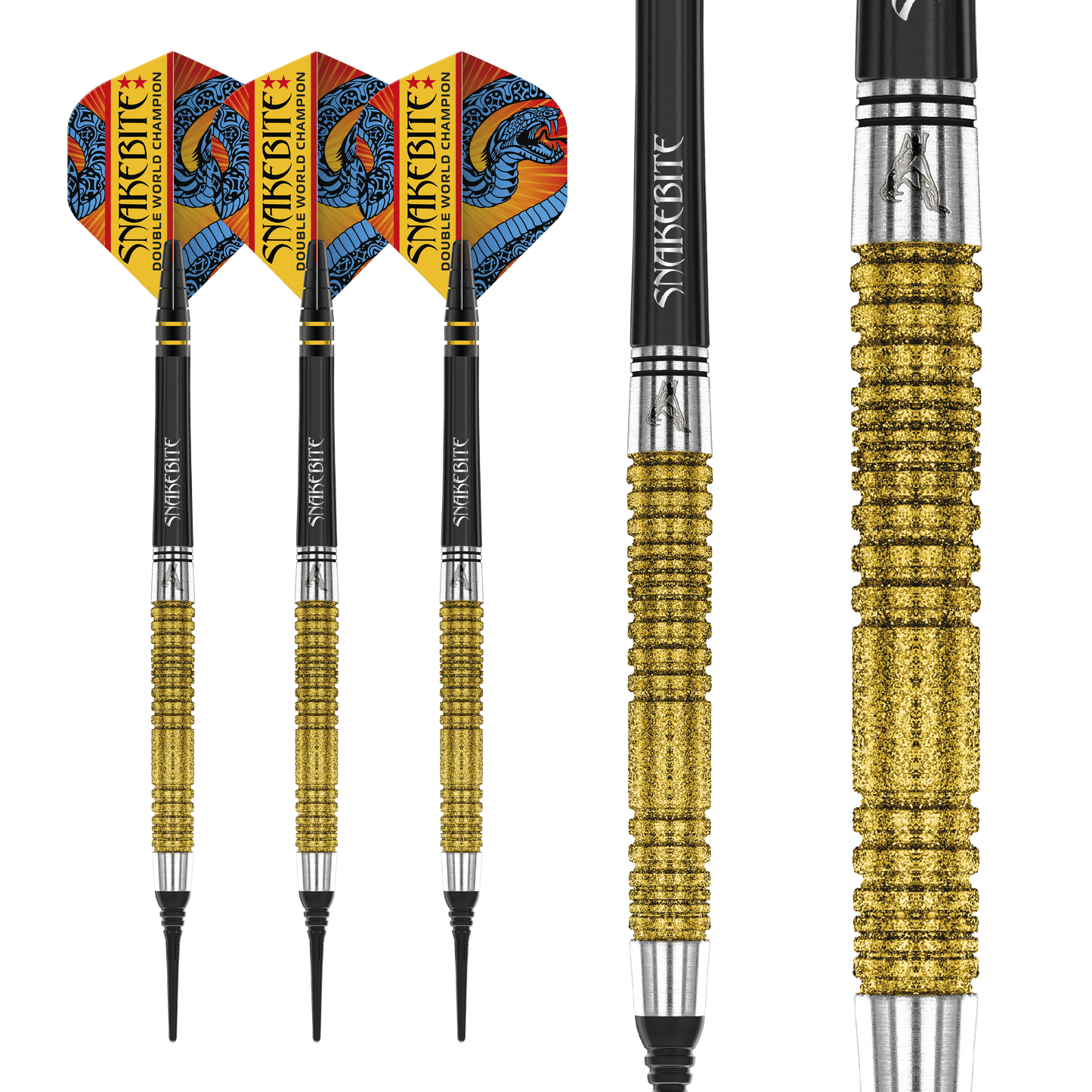 RedDragon Peter Wright Double WC SE Gold 90% Tungsten Softdarts