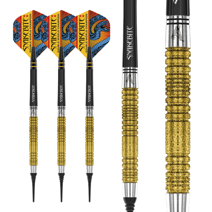 RedDragon Peter Wright Double WC SE Gold 90% Tungsten Softdarts