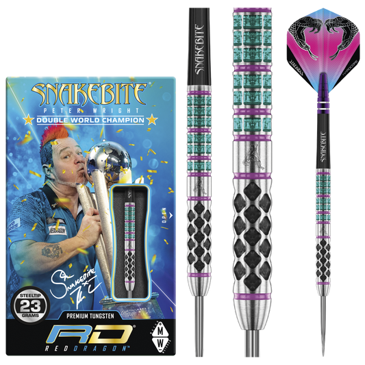 RedDragon Peter Wright Supa Venom 90% Tungsten Steeldarts