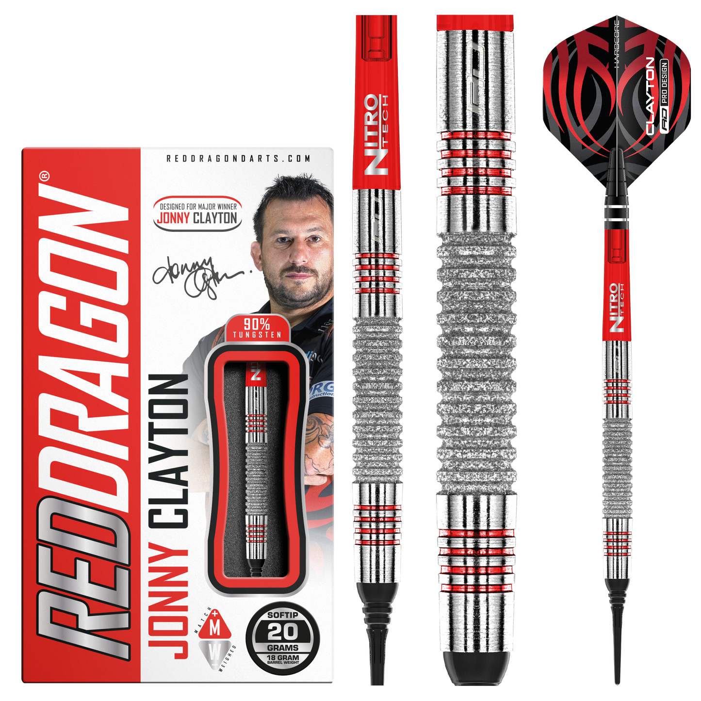 RedDragon Jonny Clayton Element 90% Tungsten Softdarts