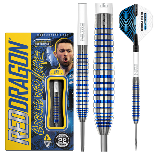 RedDragon Luke Humphries TX3 Cool Blue 90% Tungsten Steeldarts