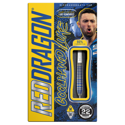 RedDragon Luke Humphries TX3 Cool Blue 90% wolfraamstaal darts