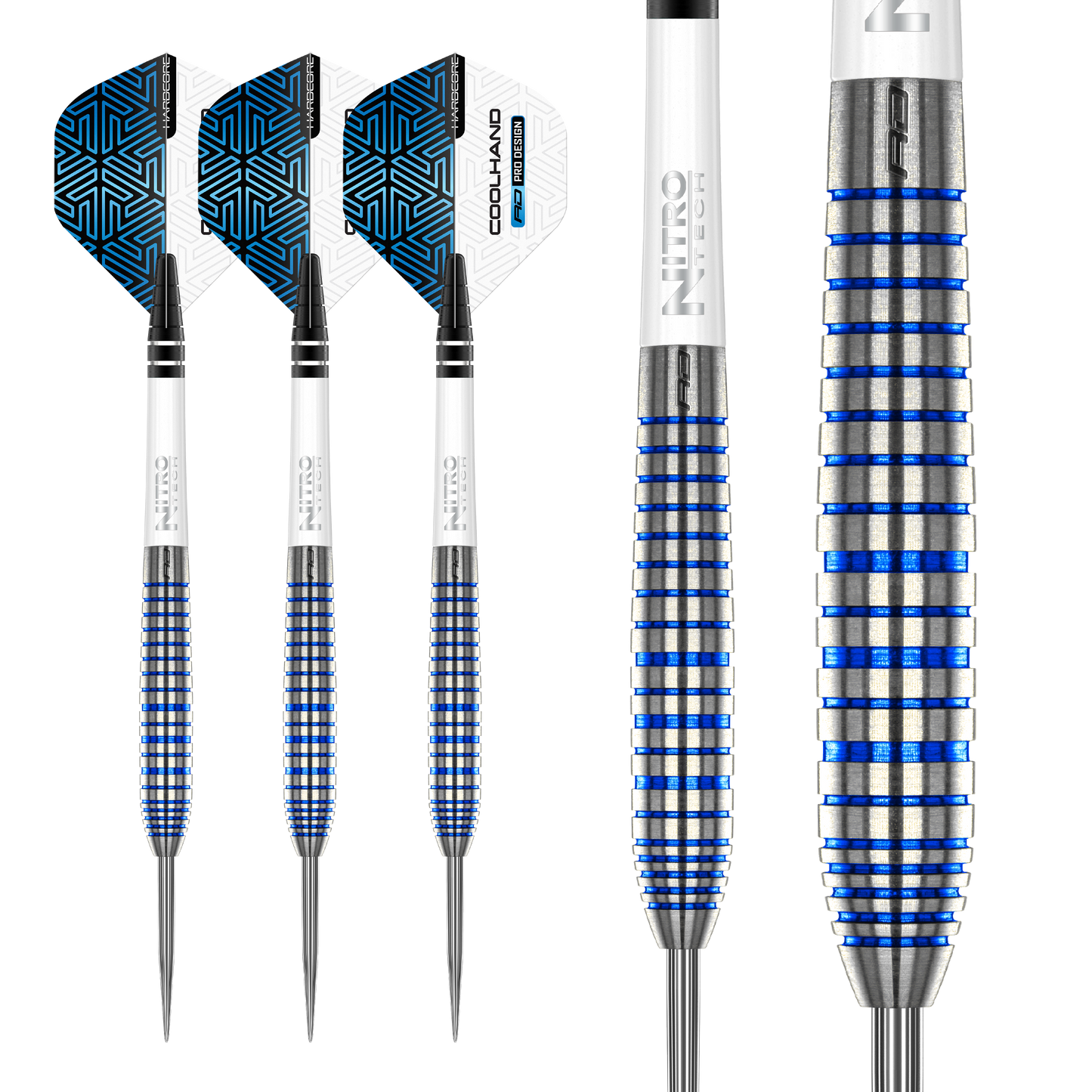 RedDragon Luke Humphries TX3 Cool Blue 90% wolfraamstaal darts