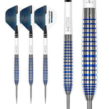 RedDragon Luke Humphries TX3 Cool Blue 90% wolfraamstaal darts