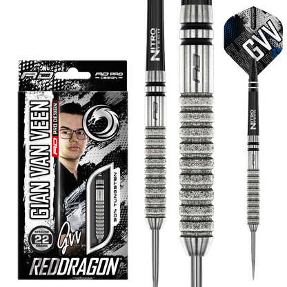 RedDragon Gian van Veen Tour Edition 90% Tungsten Steeldarts