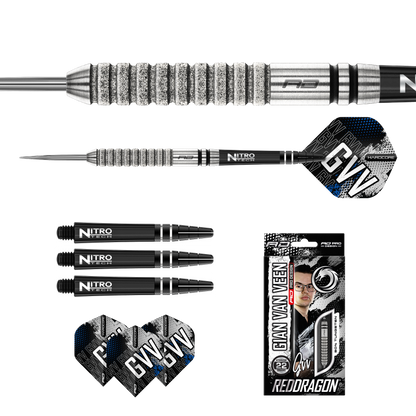 RedDragon Gian van Veen Tour Edition 90% Tungsten Steeldarts