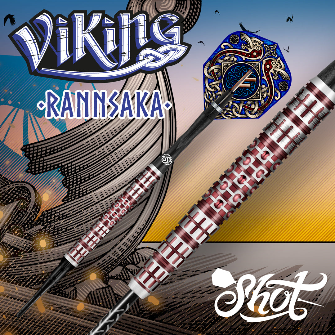 Shot Viking Rannsaka 90% wolfraam stalen darts