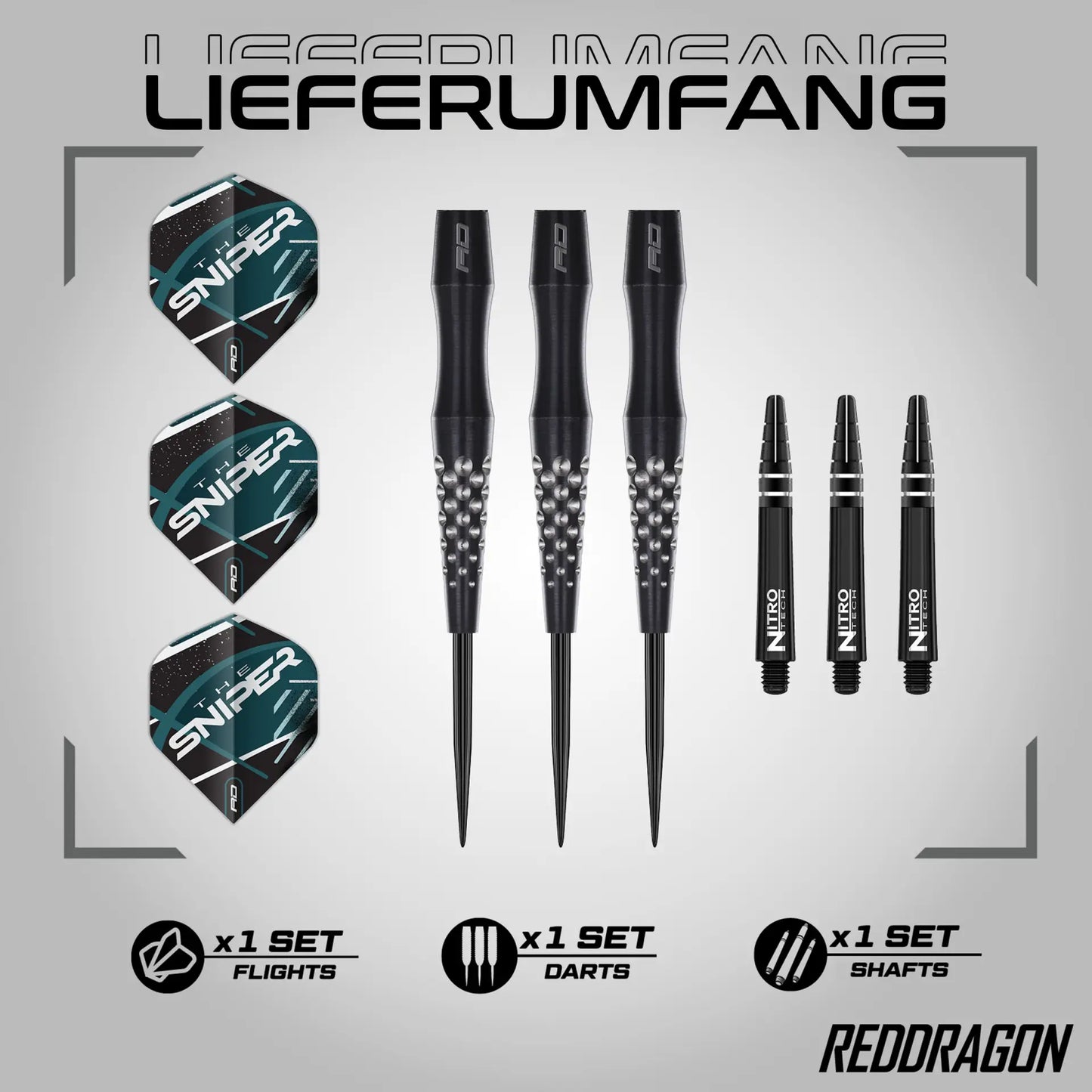 RedDragon Connor Scutt 90% Tungsten Steeldarts