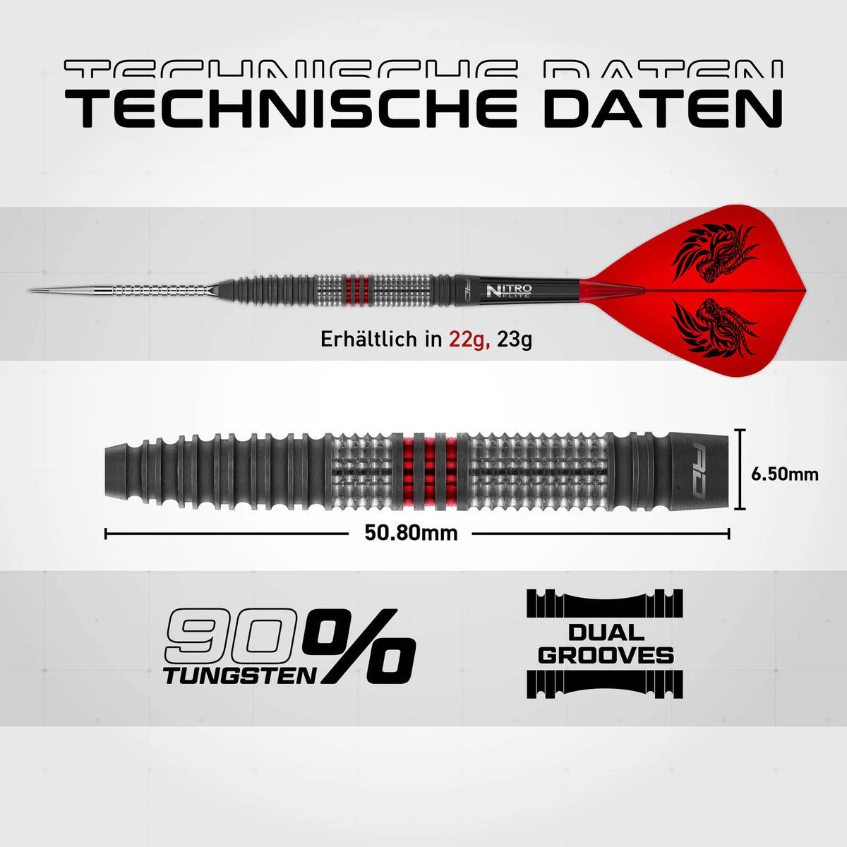 RedDragon Jonny Clayton Hiraeth 90% Tungsten Switch Point Steeldarts