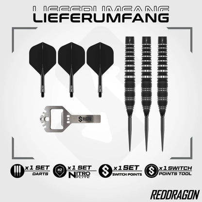 RedDragon Sable Torpedo 90% Tungsten Switch Point Steeldarts