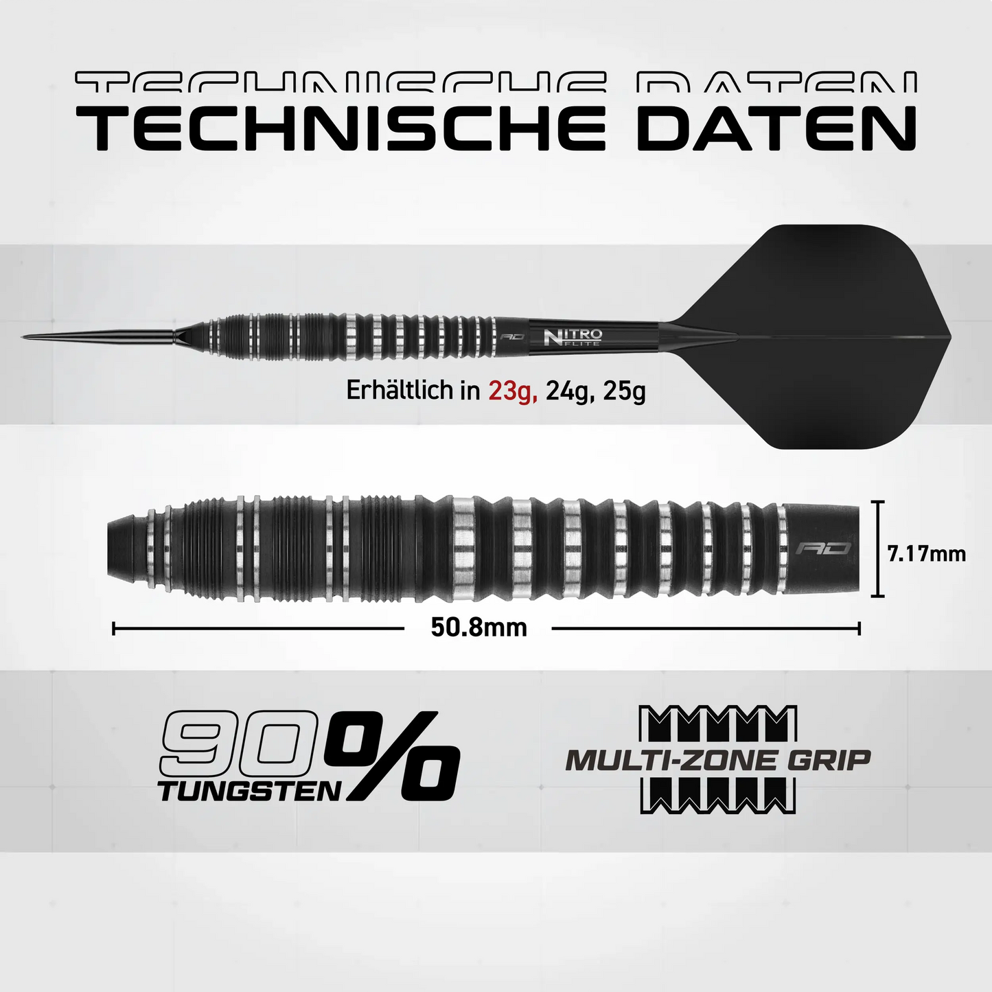 RedDragon Sable Torpedo 90% Tungsten Switch Point Steeldarts
