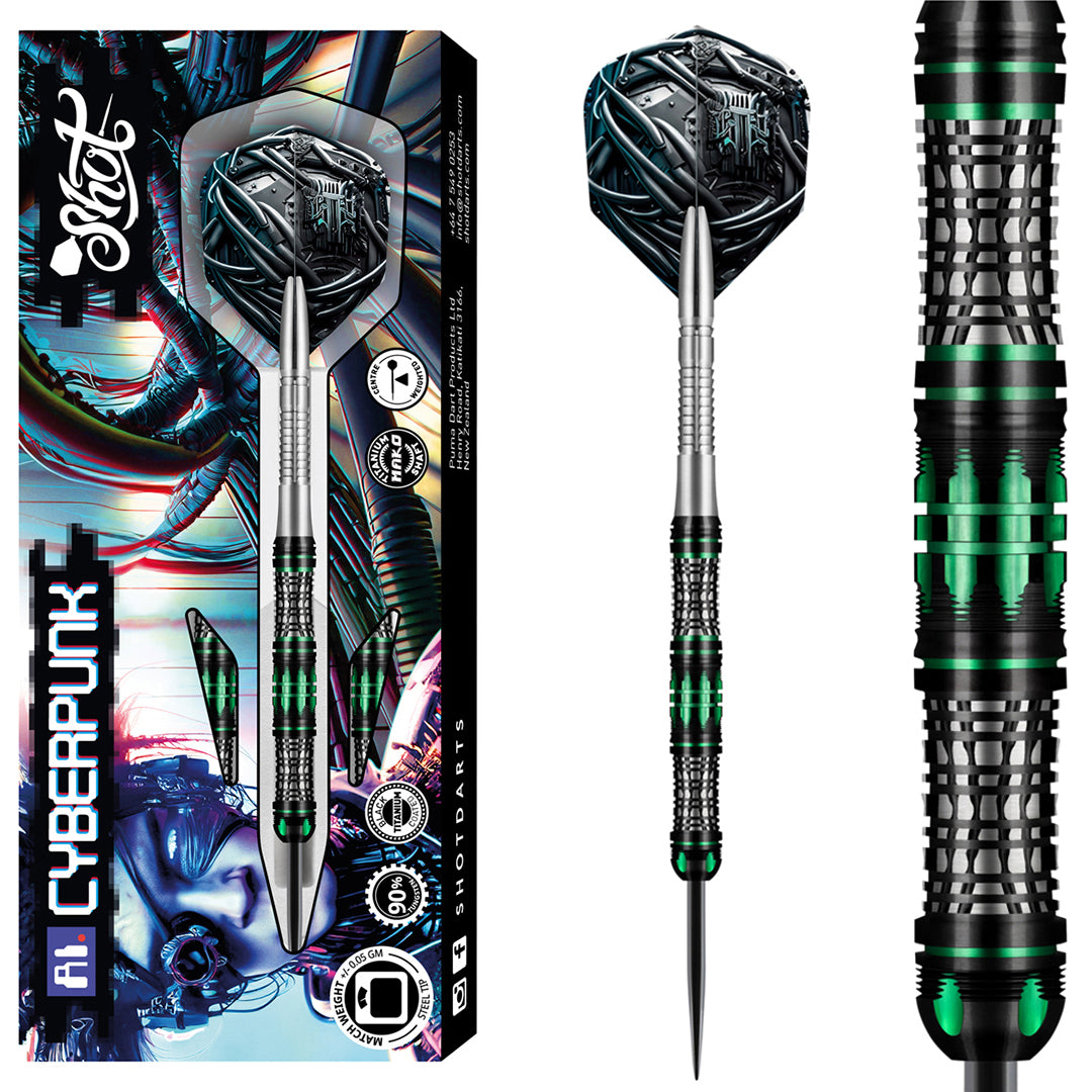 Shot AI Cyberpunk 90% Tungsten Steeldarts