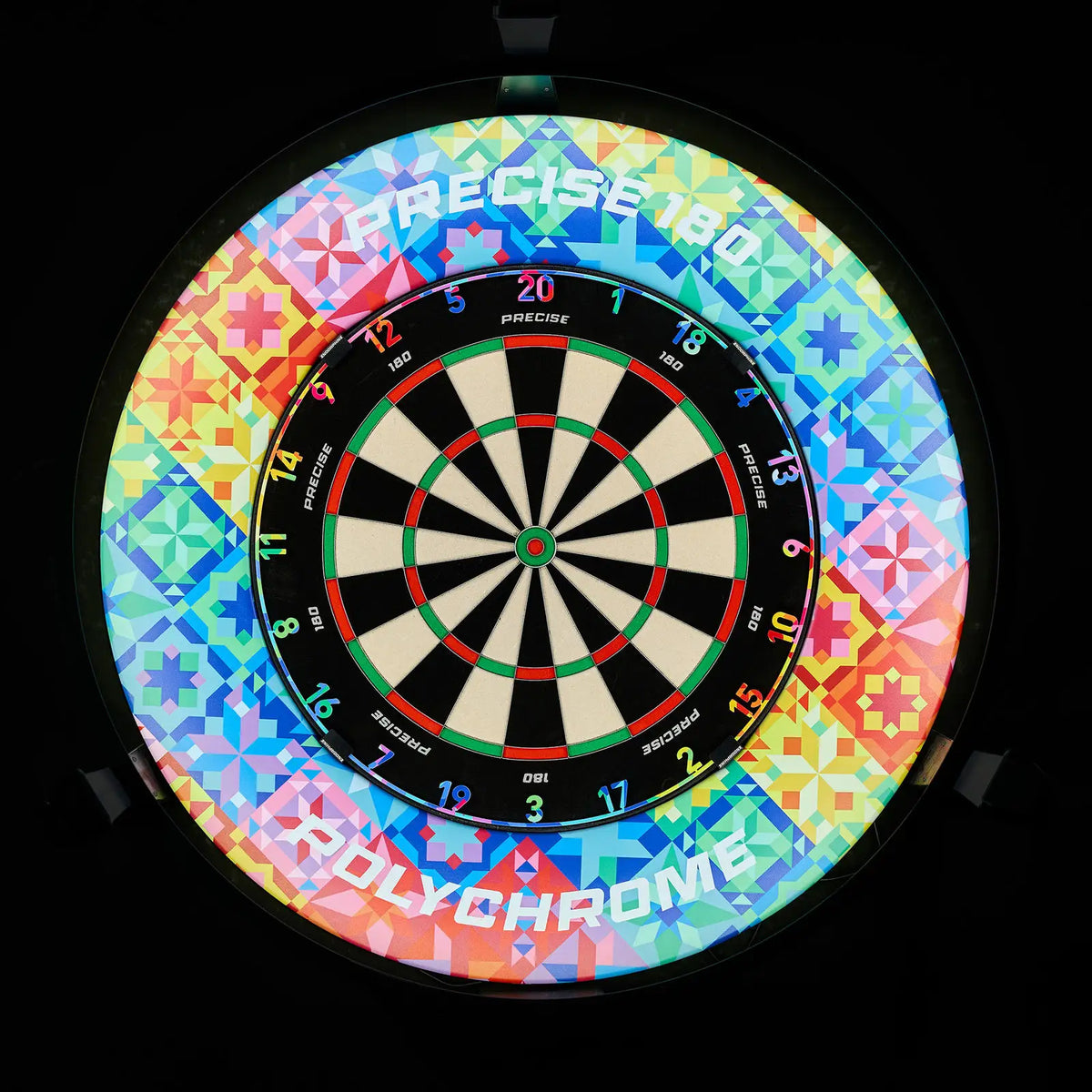 Precise180 Polychrome Dartboard Bundle