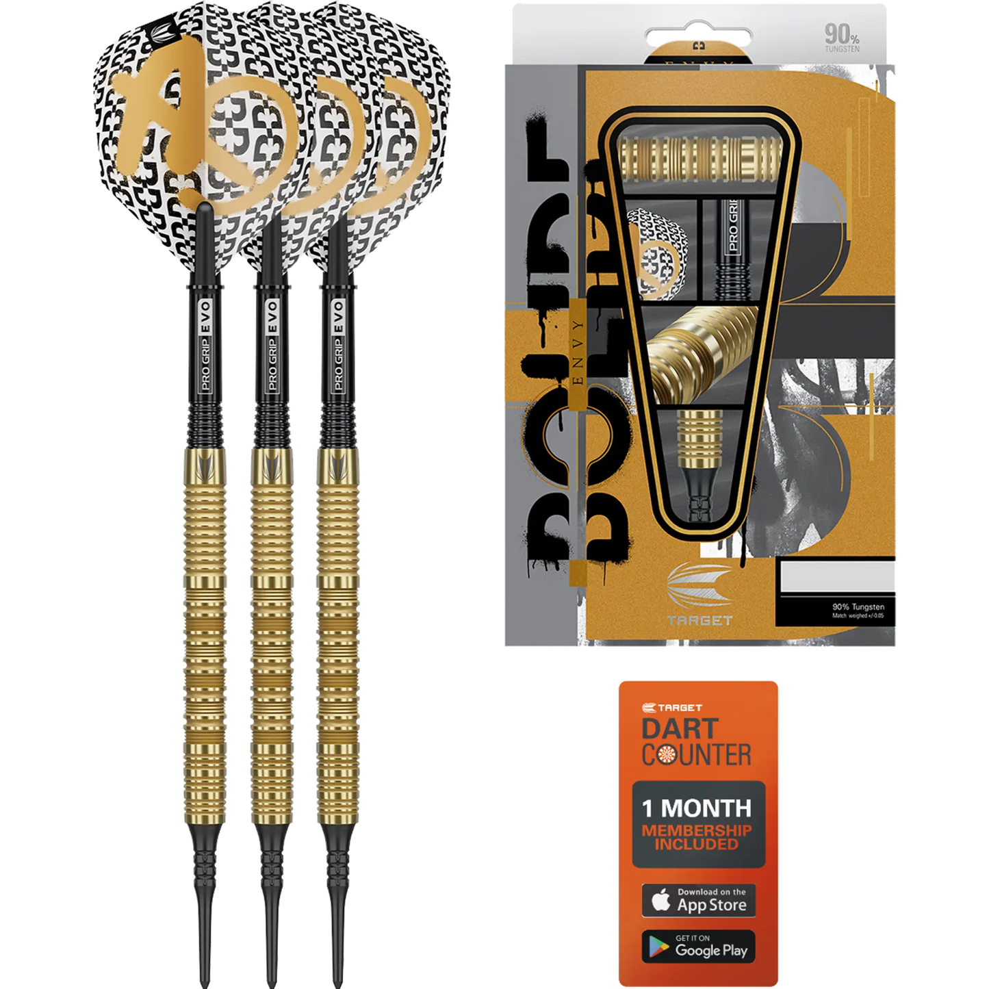 Target Bolide Envy 10 90% Tungsten Softdarts