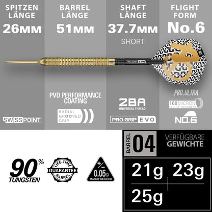 Target Bolide Envy 04 90% Tungsten Swiss Point Steeldarts