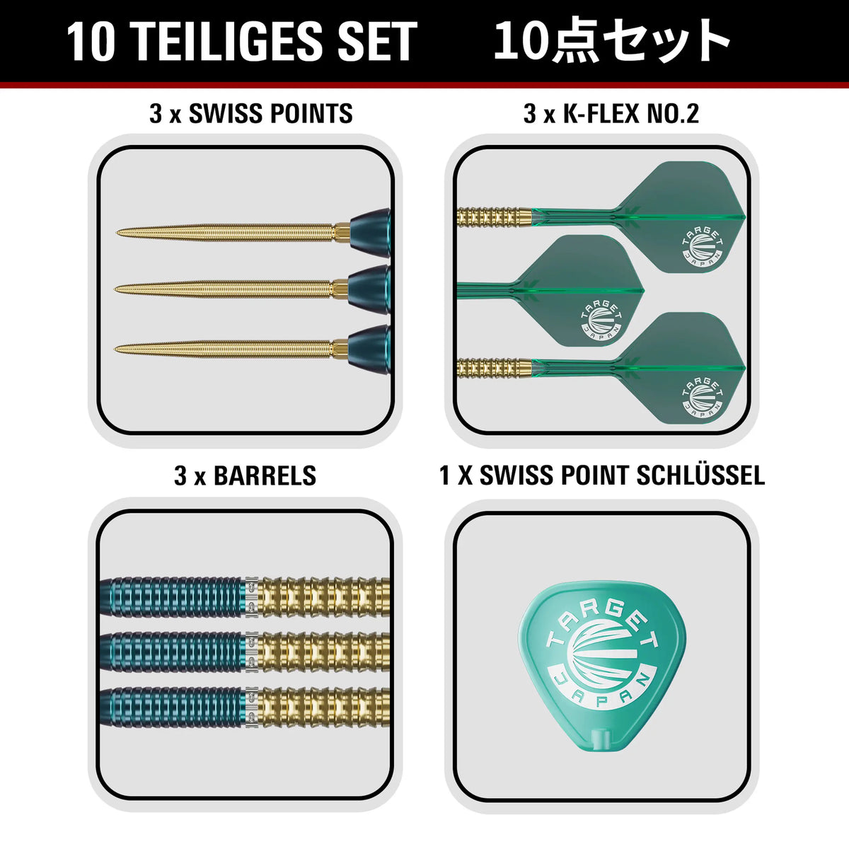 Target Japan Zenith G2.5 90% Tungsten Swiss Point Steeldarts