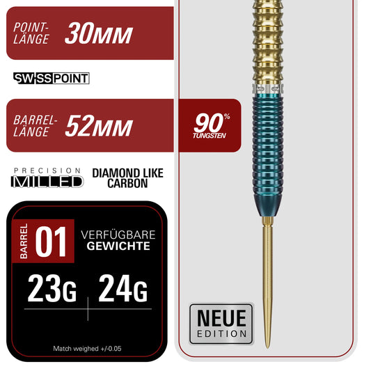 Target Japan Zenith G2.5 90% Tungsten Swiss Point Steeldarts