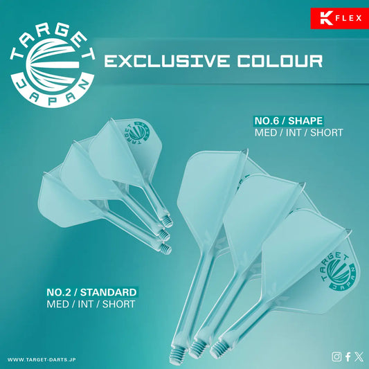 Target Japan K-Flex Flight / Shaft System NO6 - Logo Aqua