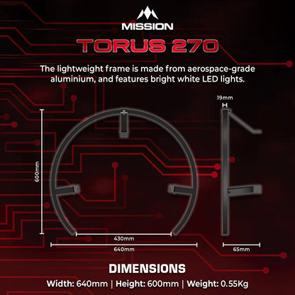 Mission Torus 270 dartbordverlichting
