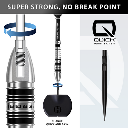 Harrows Supergrip QP Bomb 90% Tungsten Steeldarts