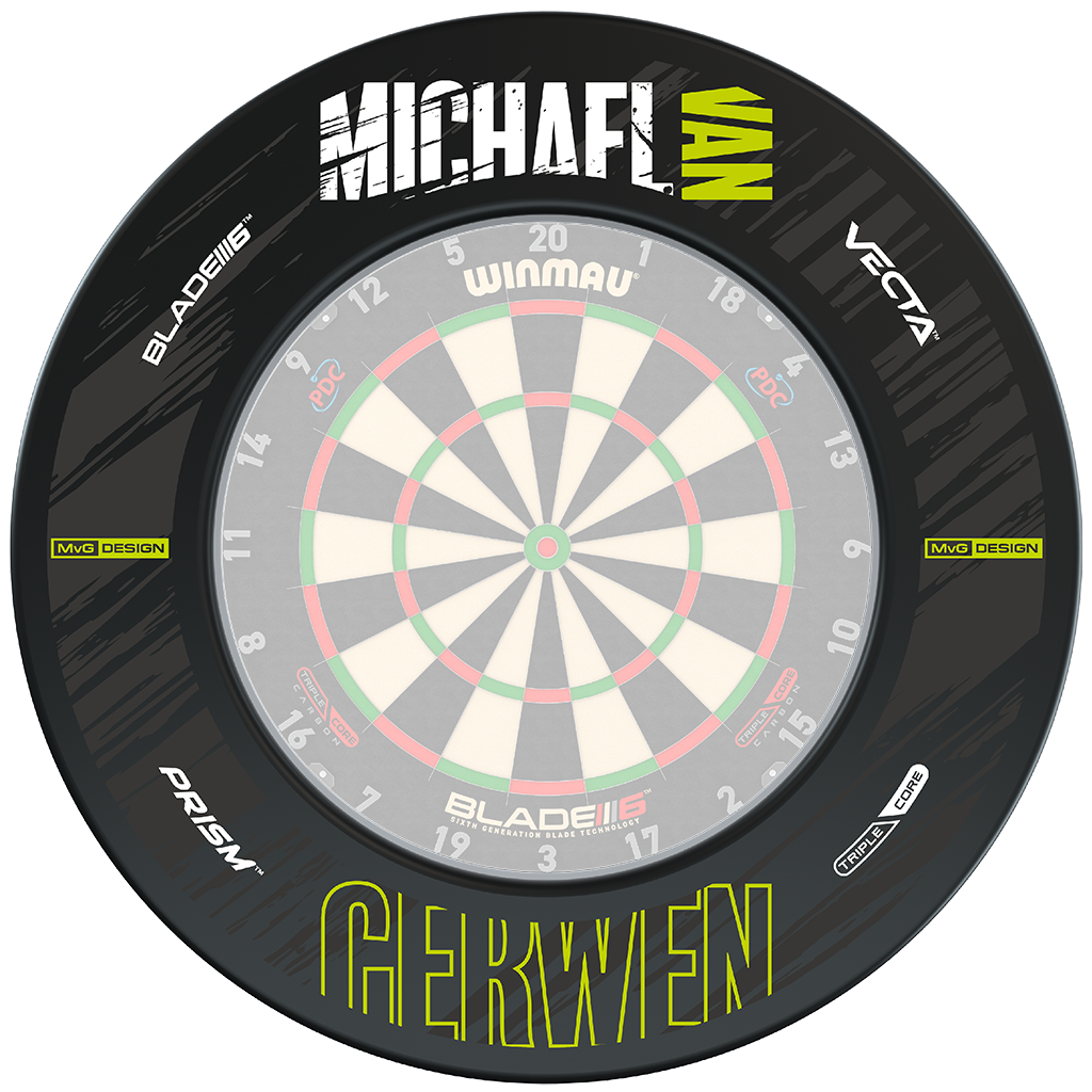 Winmau Dartboard Surround - MvG Retro