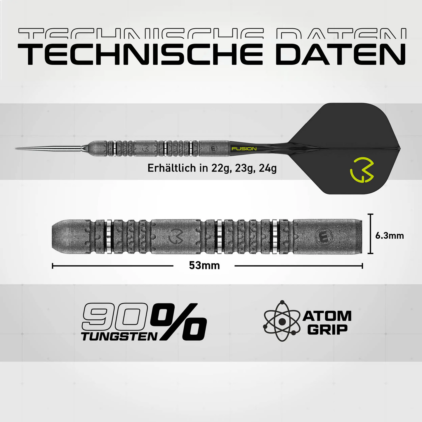 Winmau Michael van Gerwen Signature Edition 90% Tungsten Switch Point Steeldarts