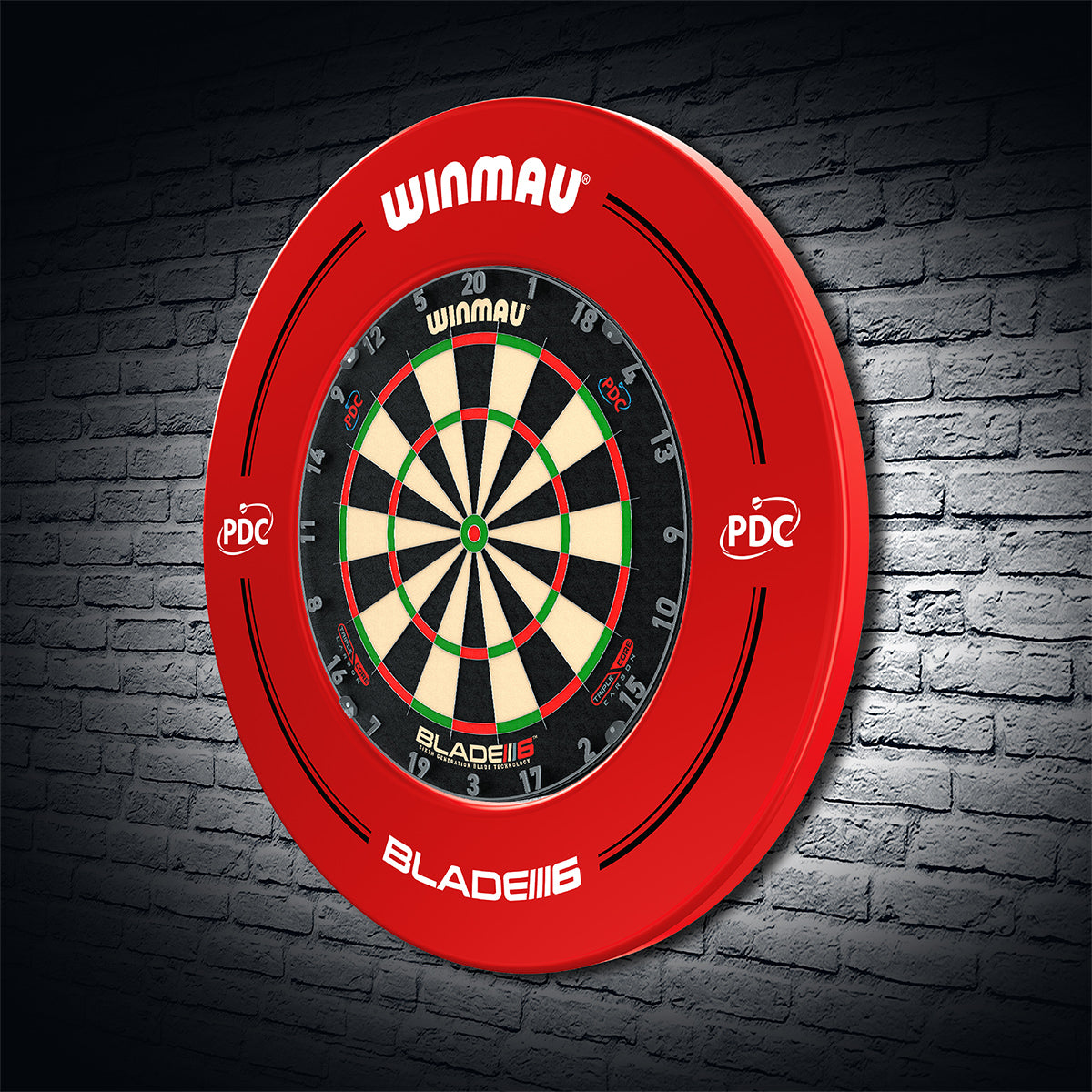 Winmau Dartbord Surround - PDC Rood