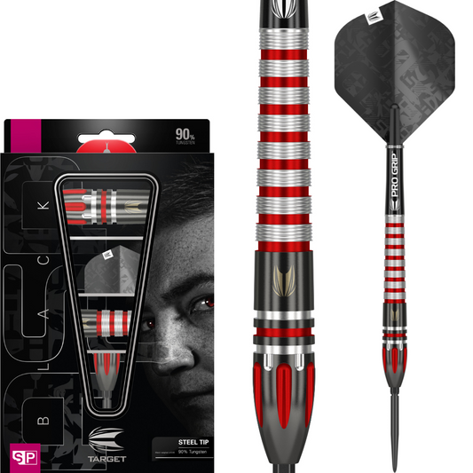 Target Nathan Aspinall Black 90% Tungsten Swiss Point Steeldarts